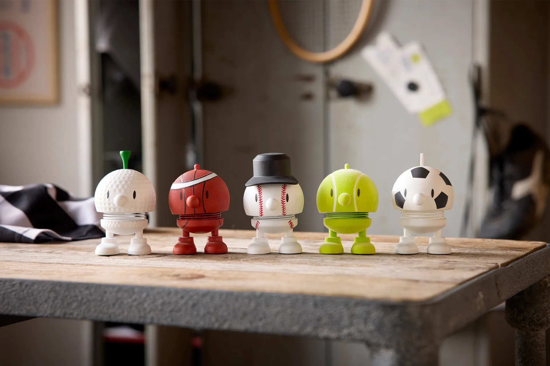 Hoptimist Tennis Bumble S figure, Yellow Hoptimist