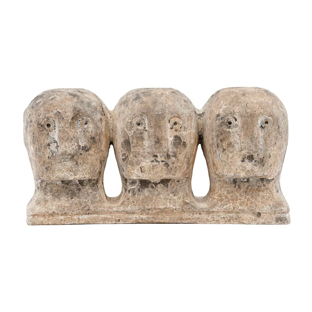 Ancient head decoration, grey-brown House Doctor