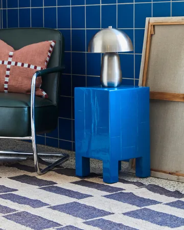 Brick side table - Blue - House Doctor
