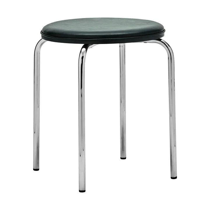 Comma round stool - Dark green, Ø37x45 cm - House Doctor