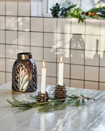 Cone candleholder 2 pieces - Antique metallic - House Doctor