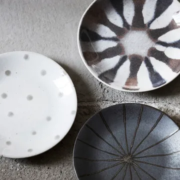 Dots plate Ø15.7 cm - white-green - House Doctor