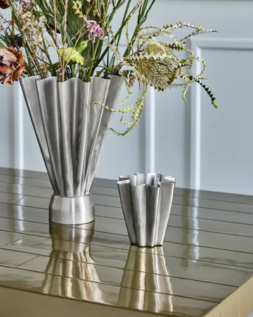 Flood vase 13 cm - Brushed silver - House Doctor