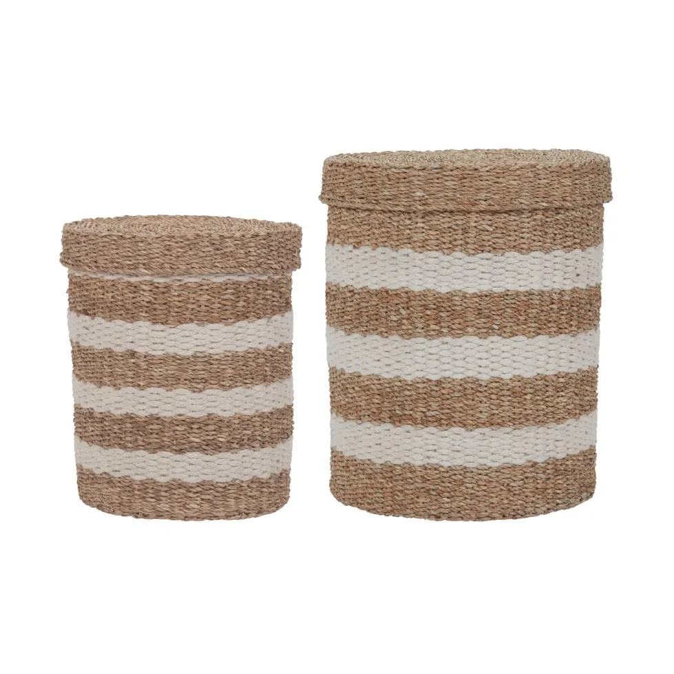 Geet storage basket 2 pieces, Natural brown House Doctor