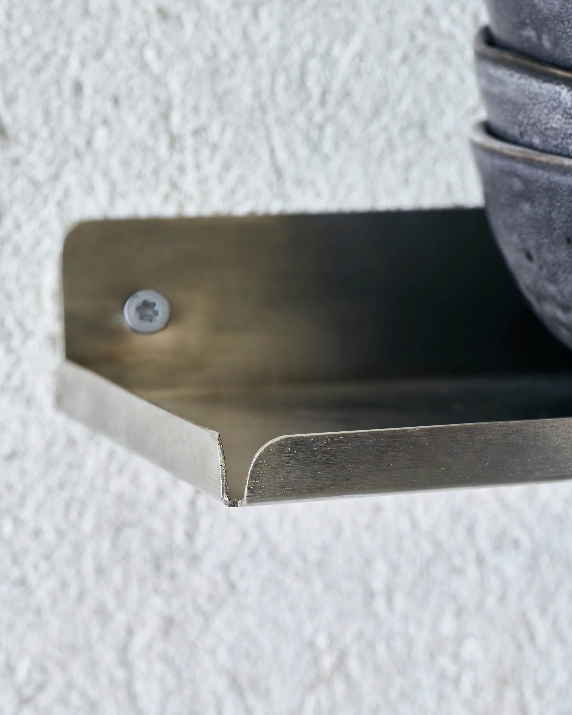 Ledge shelf 43 cm, Brushed silver House Doctor