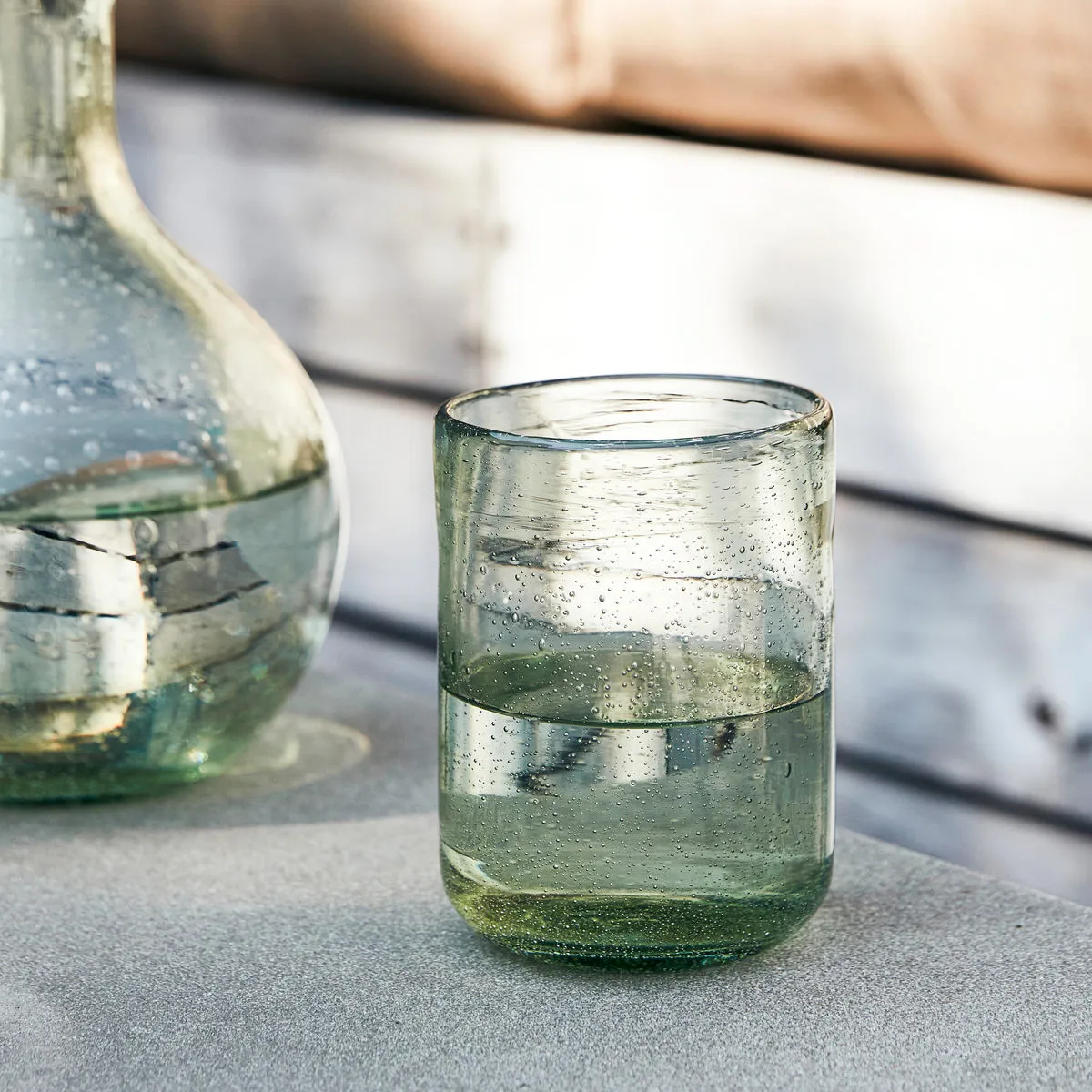 Rich glass 4-pack, Light green House Doctor