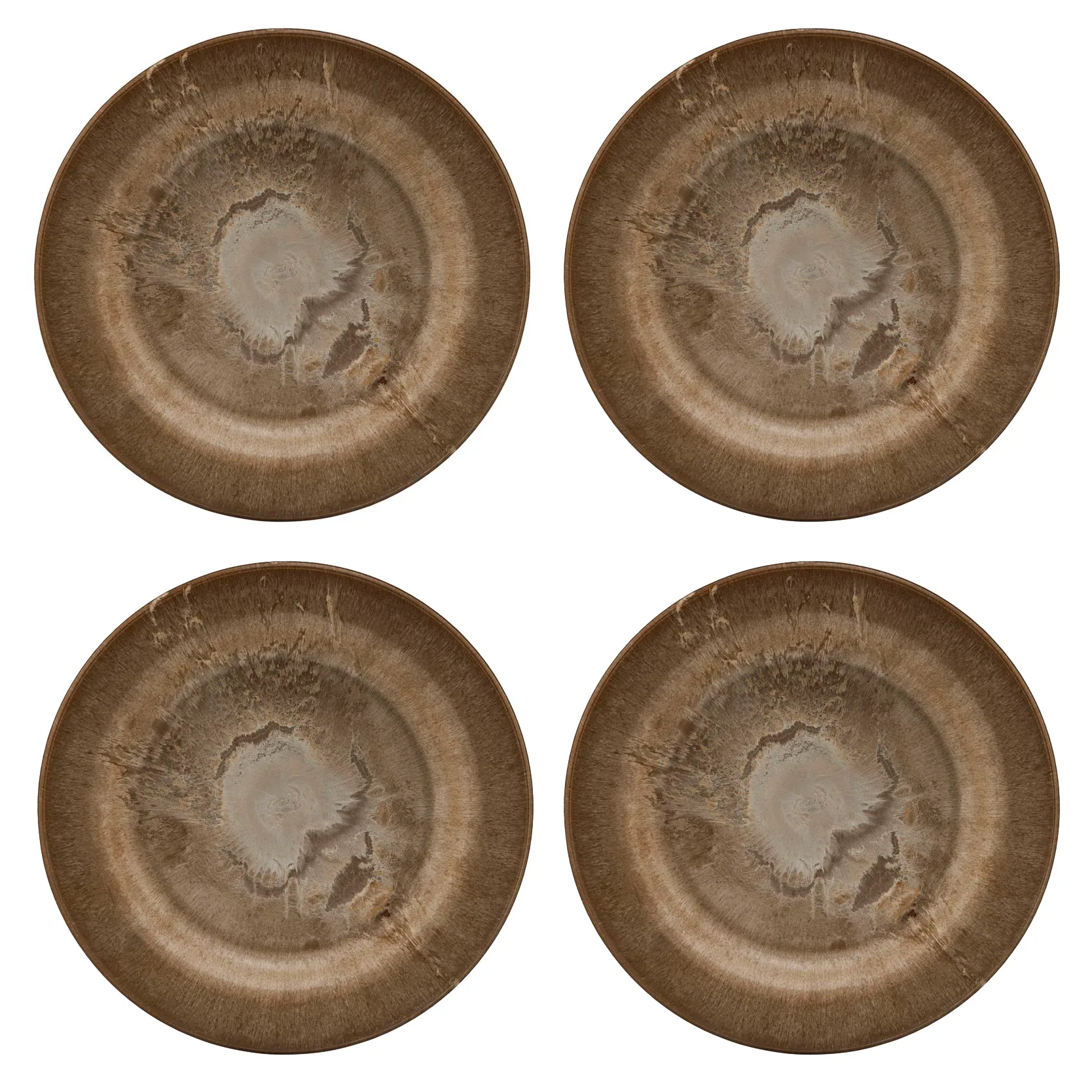 Serveur small plate 18 cm 4-pack, gold House Doctor