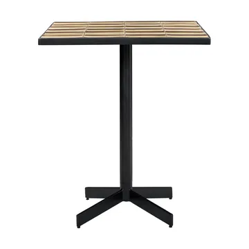 Stripe café table 62x62 cm - Dusty rose-beige - House Doctor