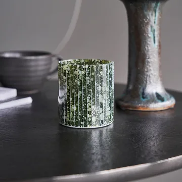 Waan tealight holder 7 cm - Green - House Doctor