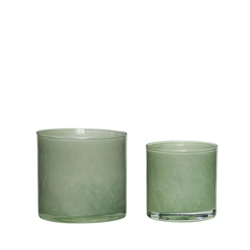 Akin candle holder 2-pack, Green Hübsch