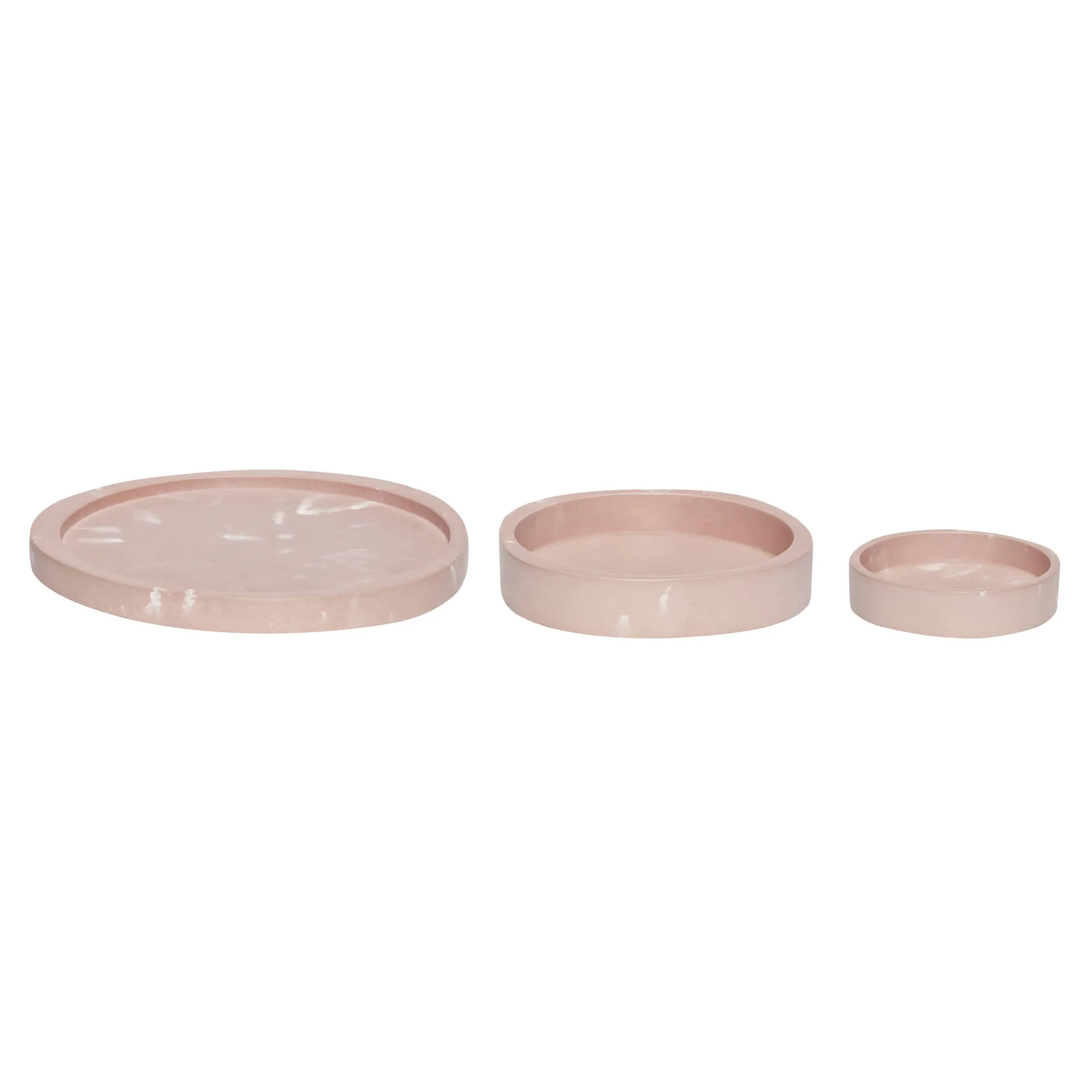 Bowl 3 pieces, Pink Hübsch
