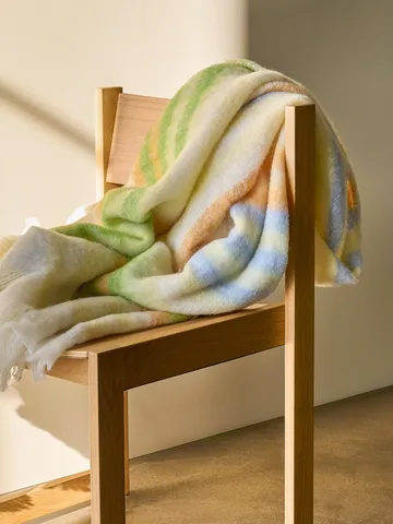 Loom throw blanket - Yellow, 140x200 cm - Hübsch