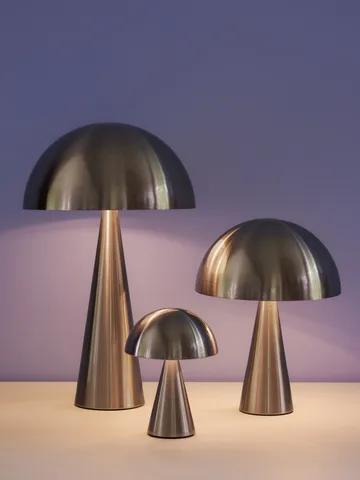 Mush table lamp - Nickel, tall 50 cm - Hübsch