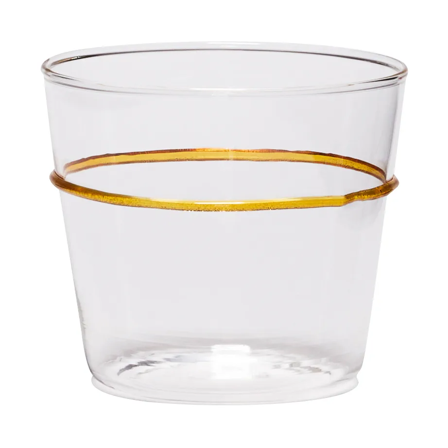 Orbit drinking glass 20 cl, Yellow Hübsch
