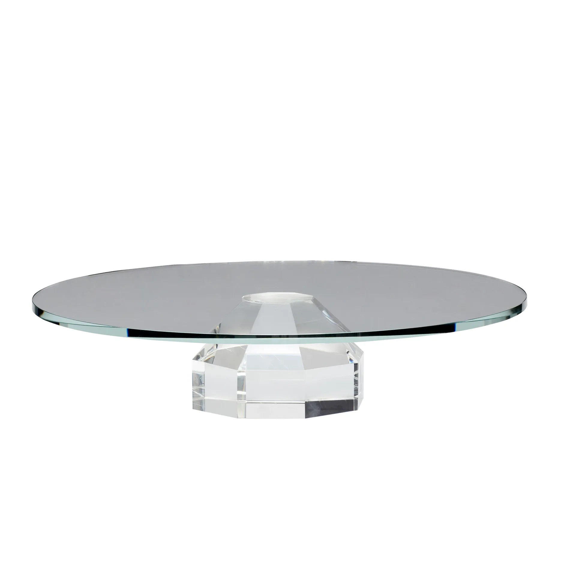 Round glass dish Ø30 cm, Clear Hübsch