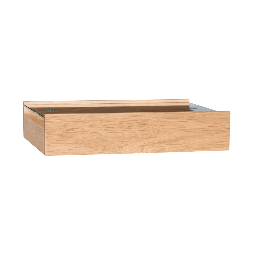 Senri storage box, Oak glass, 42x30x9 cm Hübsch