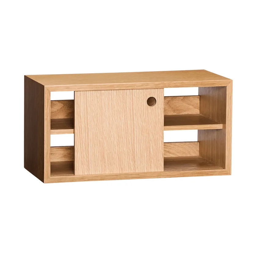 Slide shelf, Oak, 40x20x20 cm Hübsch