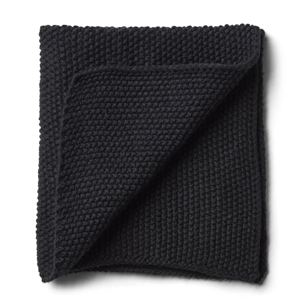 Humdakin Knitted dishcloth 28x28 cm, Coal Humdakin