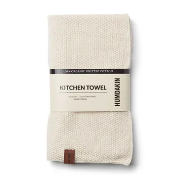 Humdakin Knitted kitchen towel 45x70 cm - Shell - Humdakin