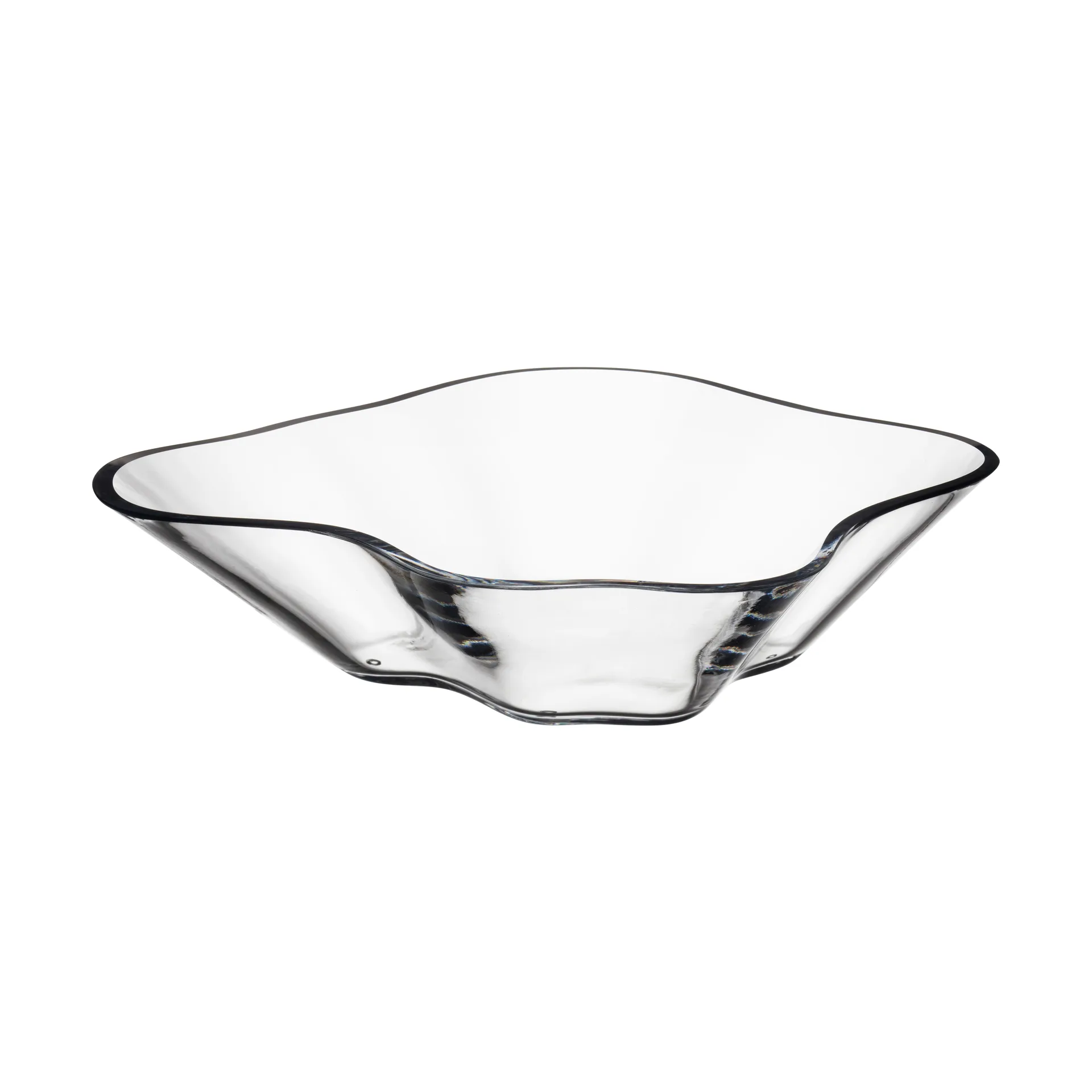 Aalto flower bowl 279x75 mm, Clear Iittala
