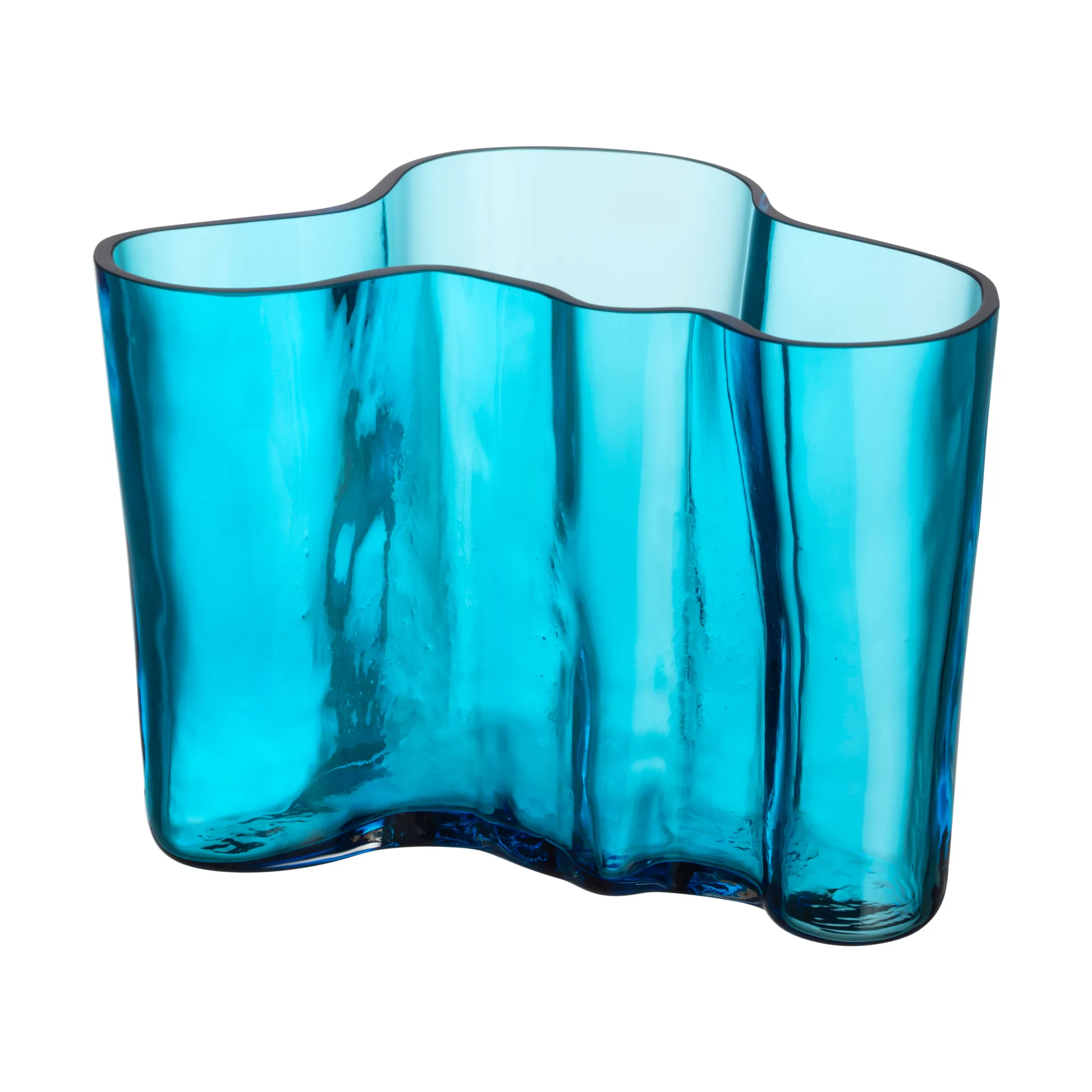 Alvar Aalto vase 140 mm, Turquoise Iittala