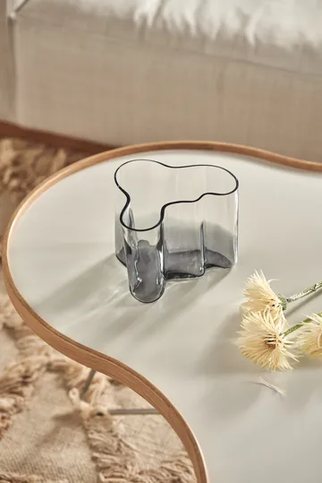 Alvar Aalto vase Limited Edition 140 mm - Clear-dark grey - Iittala