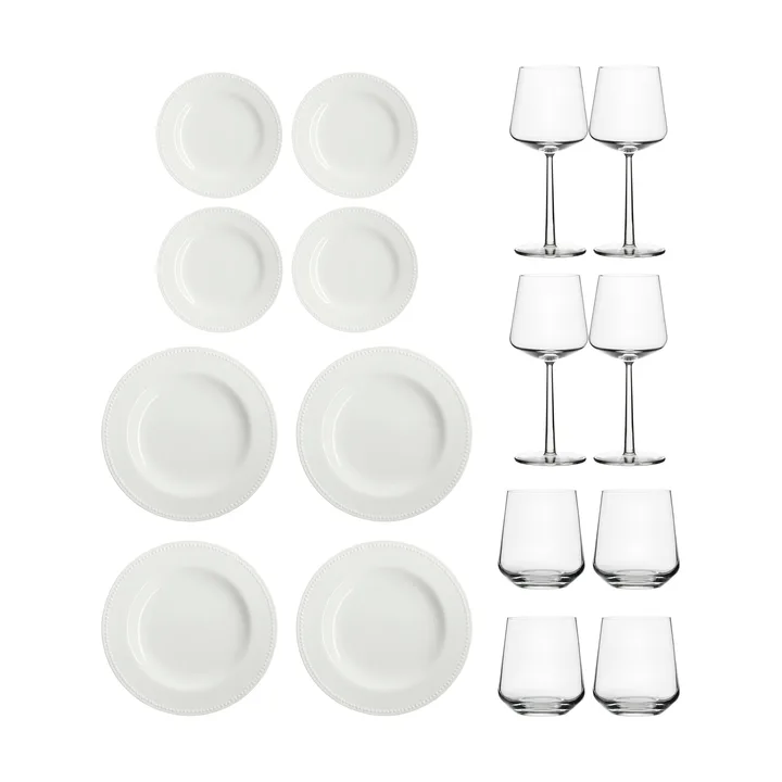 Essence & Dots dinner starter set 32 pieces - Cream white - Iittala
