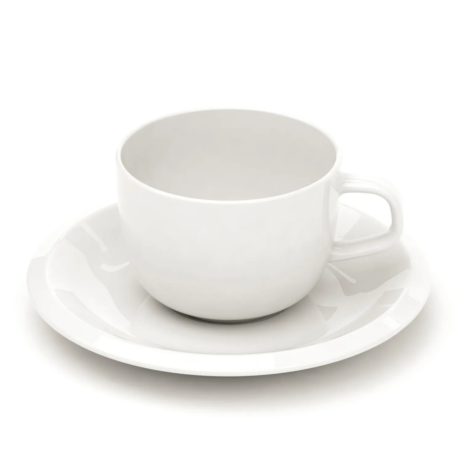 Raami coffee cup with saucer, white Iittala