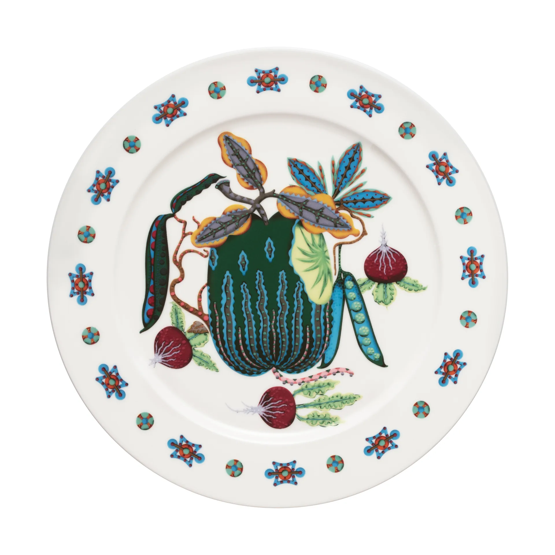Taika Sato plate Ø27 cm, White-multi coloured Iittala
