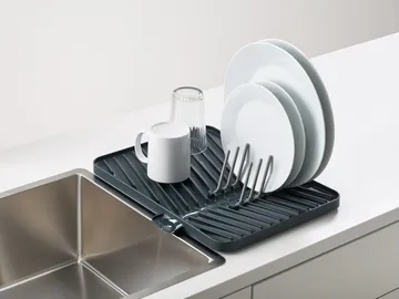Flip-up dish rack 40 cm - Grey - Joseph Joseph