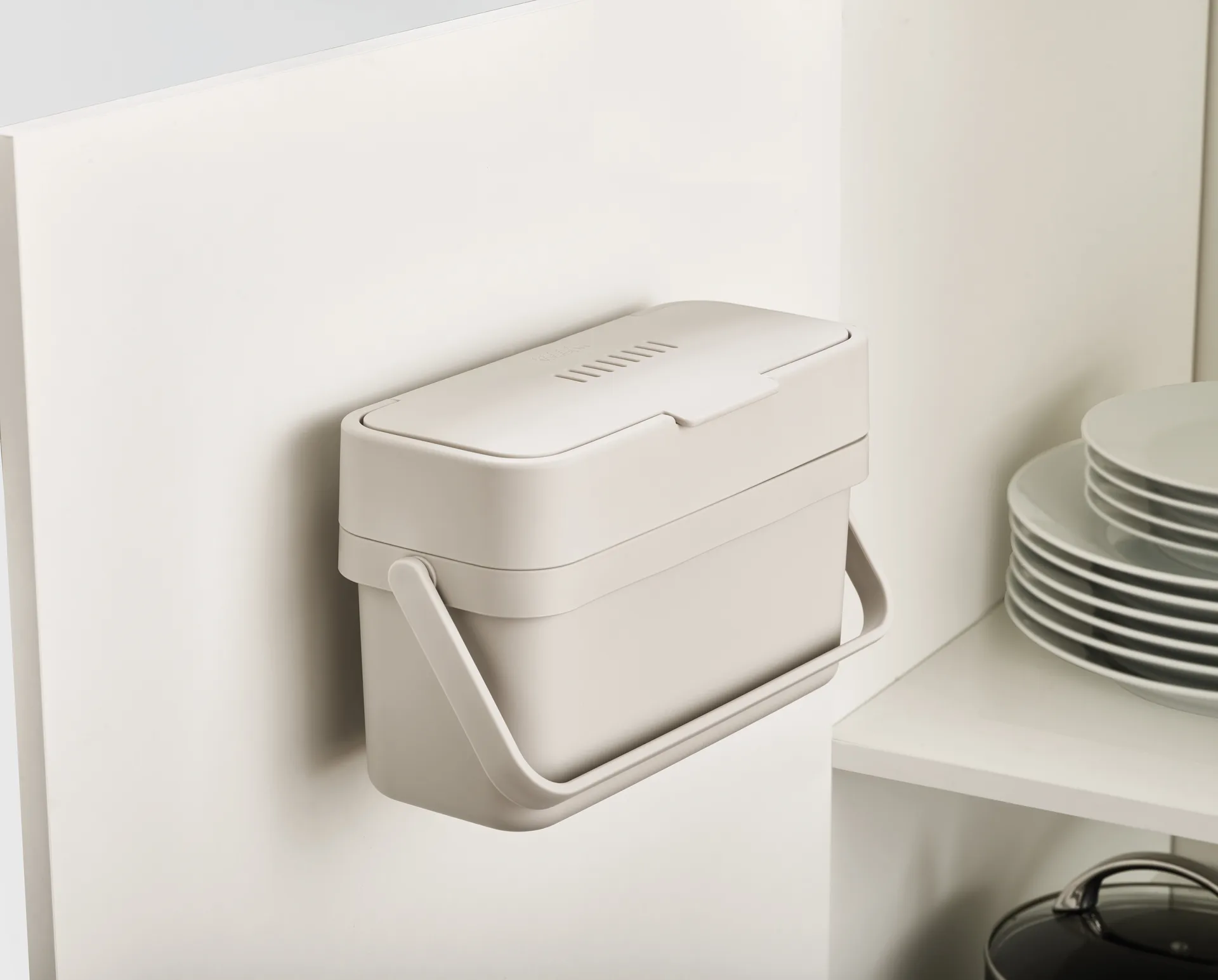 Joseph Joseph Compo 4 food waste bin, Stone Joseph Joseph