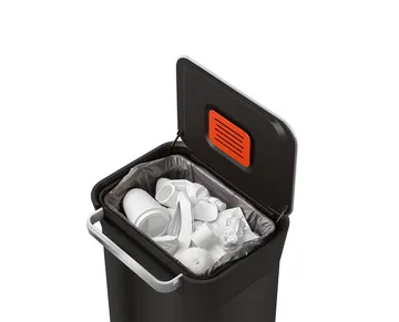 Joseph Joseph Titan trash compactor pedal bin 30 L - Carbon black - Joseph Joseph