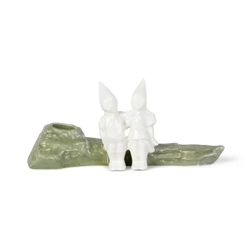 Christmas Tales candle sticks - Chrismas embrace 8.5 cm - White - Kähler