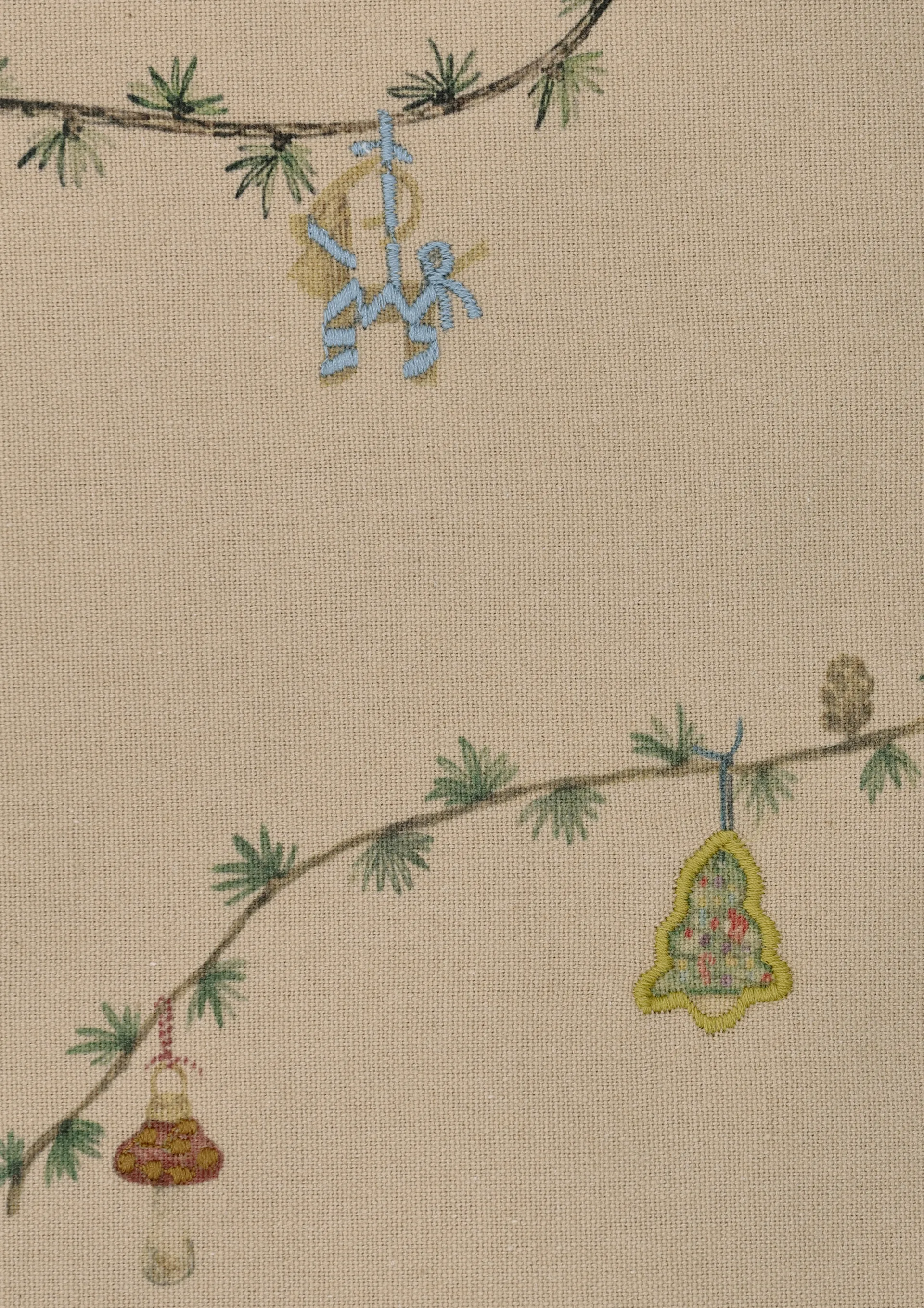 Hammershøi Christmas Tablecloth sand, 150x370 cm Kähler