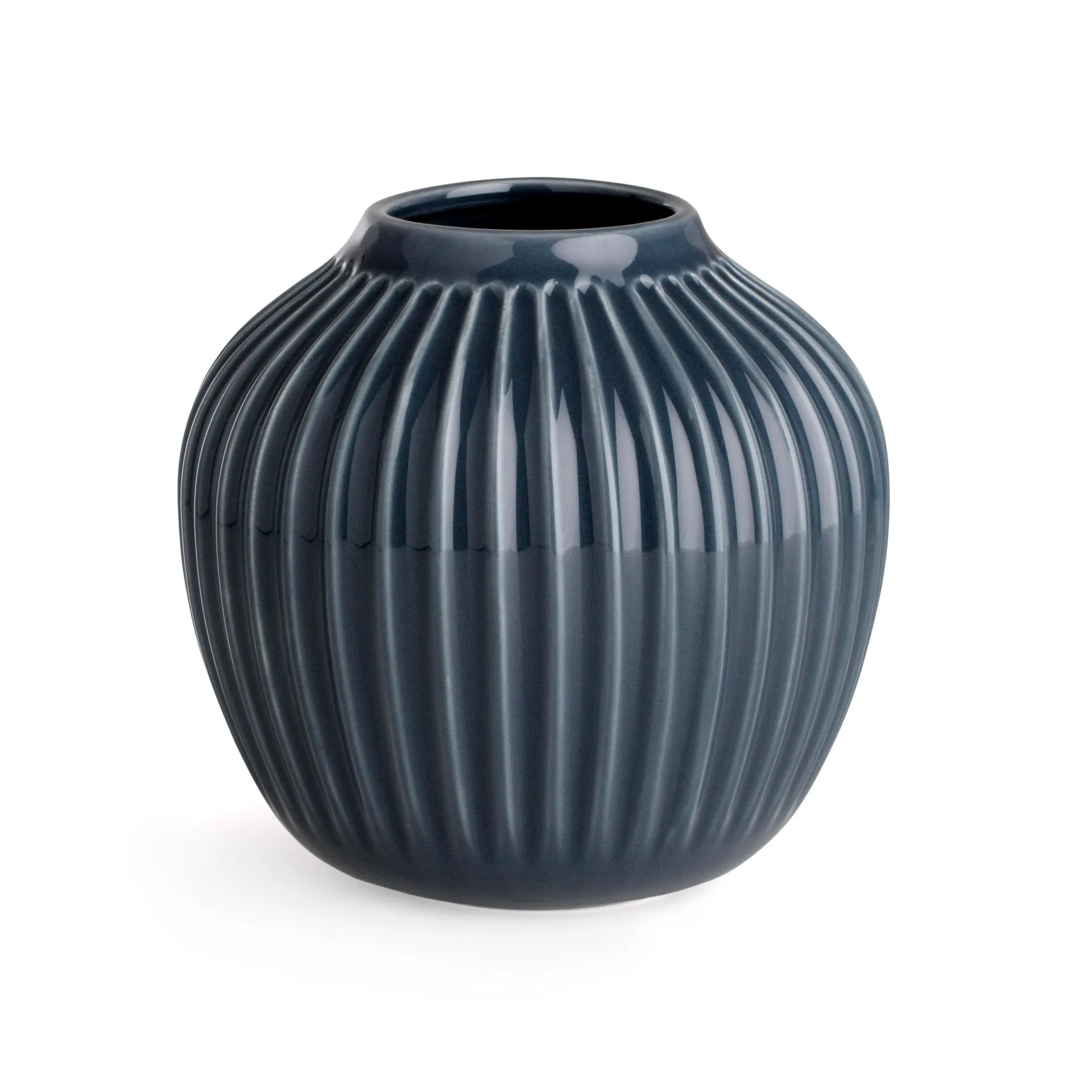 Hammershøi vase, Anthracite grey, small 13 cm Kähler