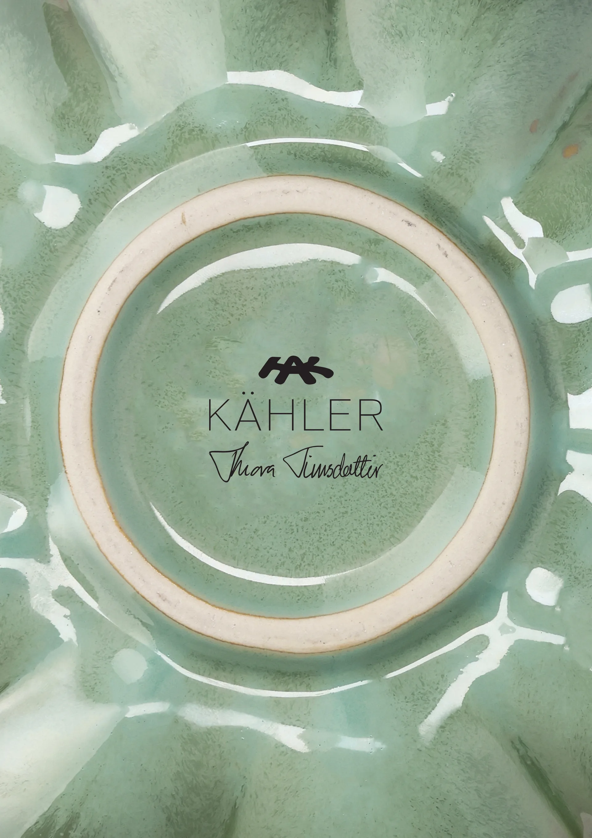 Kantarel vase, Green, 20,5 cm Kähler