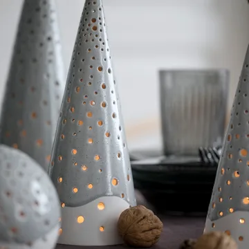 Nobili candle holder medium - grey - Kähler