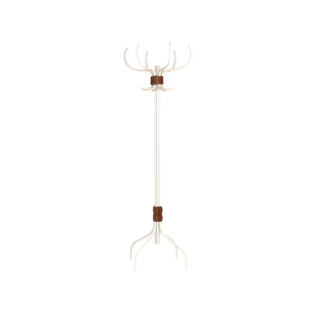 Babe coat rack, White-brown leather belt Källemo