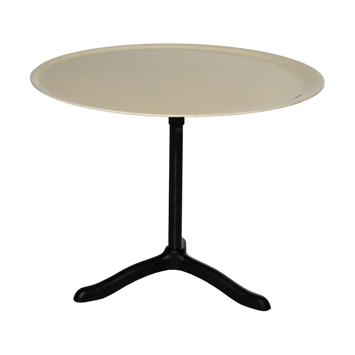 Cassis coffee table Ø47 cm - Black anodized aluminum-oyster - Källemo
