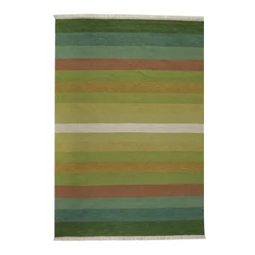 Tofta Wave rug 80x250 cm - Green - Kateha