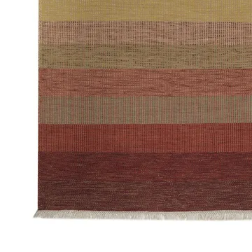 Tofta Wave rug 80x250 cm - red - Kateha
