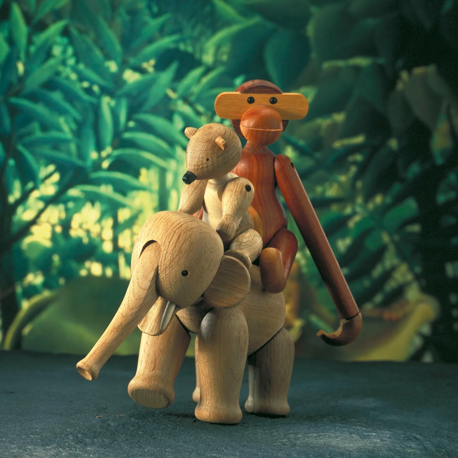 Kay Bojesen wooden bear, Oak and maple Kay Bojesen Denmark
