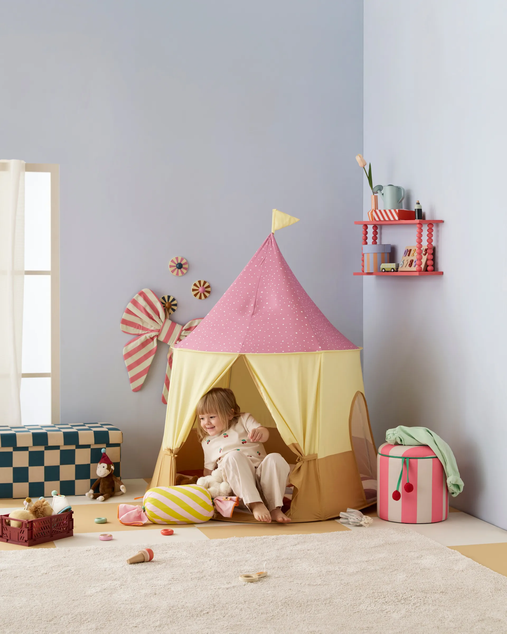 Cirkus tent, Pink, Ø115x120 cm Kid's Concept