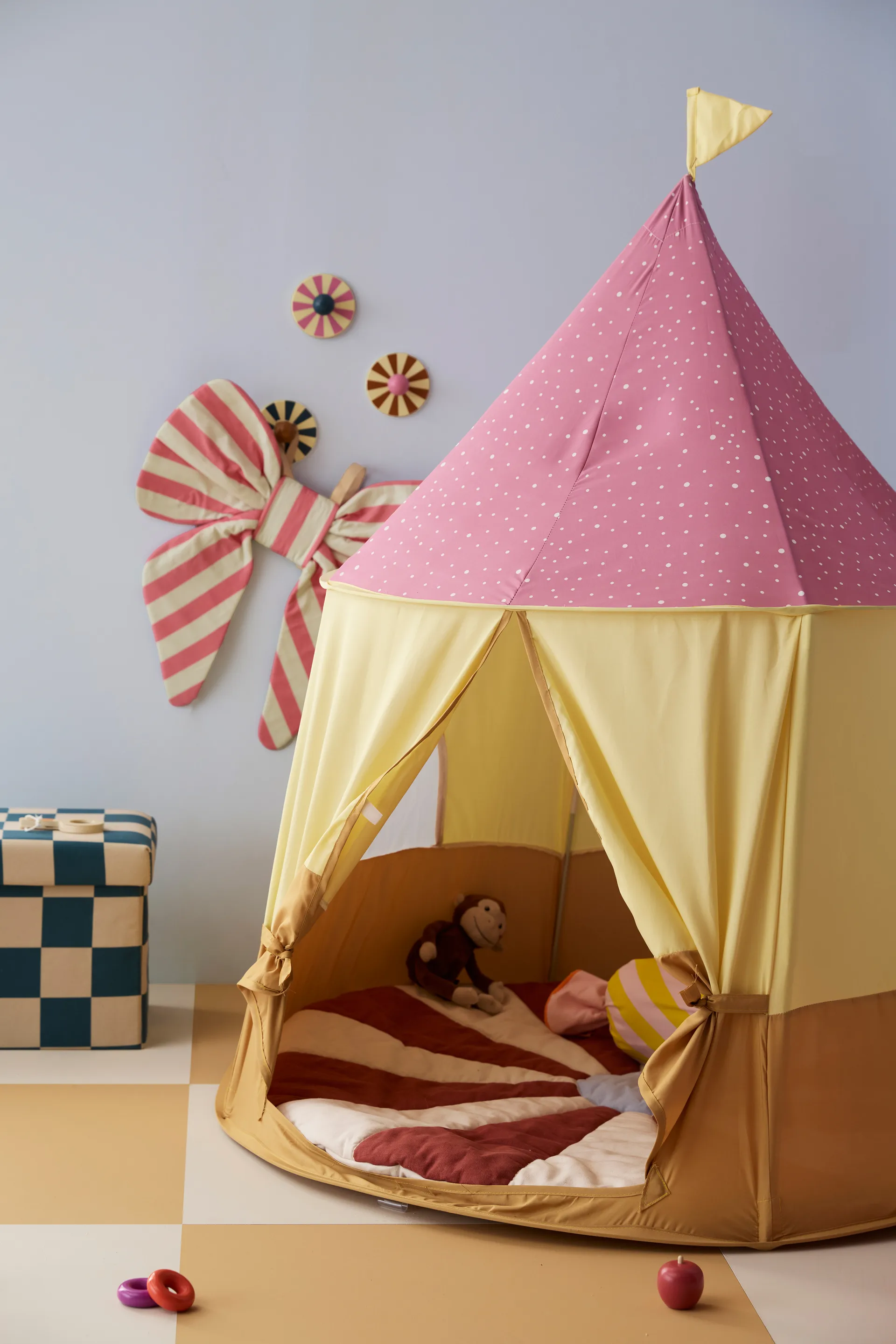 Cirkus tent, Pink, Ø115x120 cm Kid's Concept