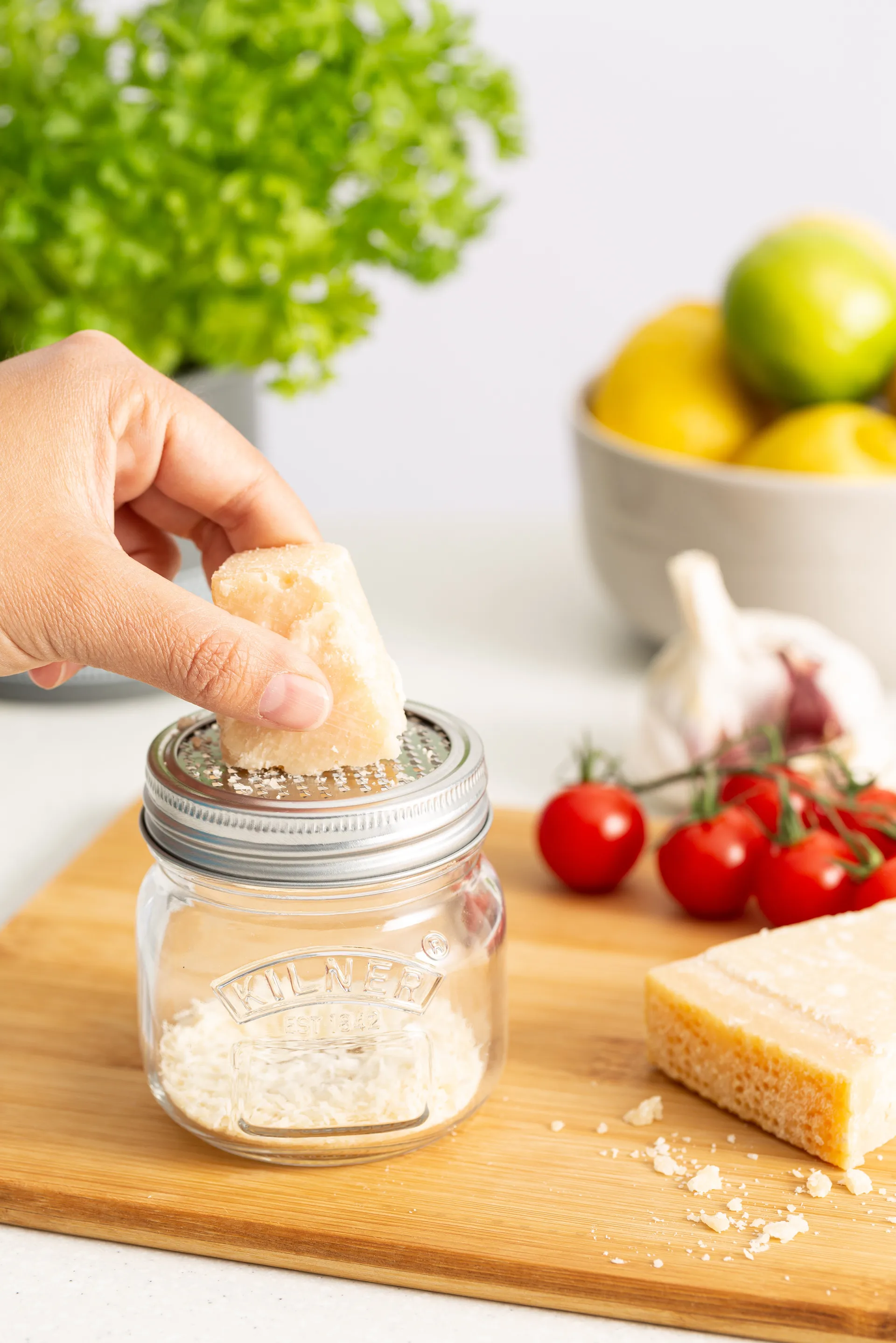 Kilner storage jar with grating lid, Silver-clear, 250 ml Kilner