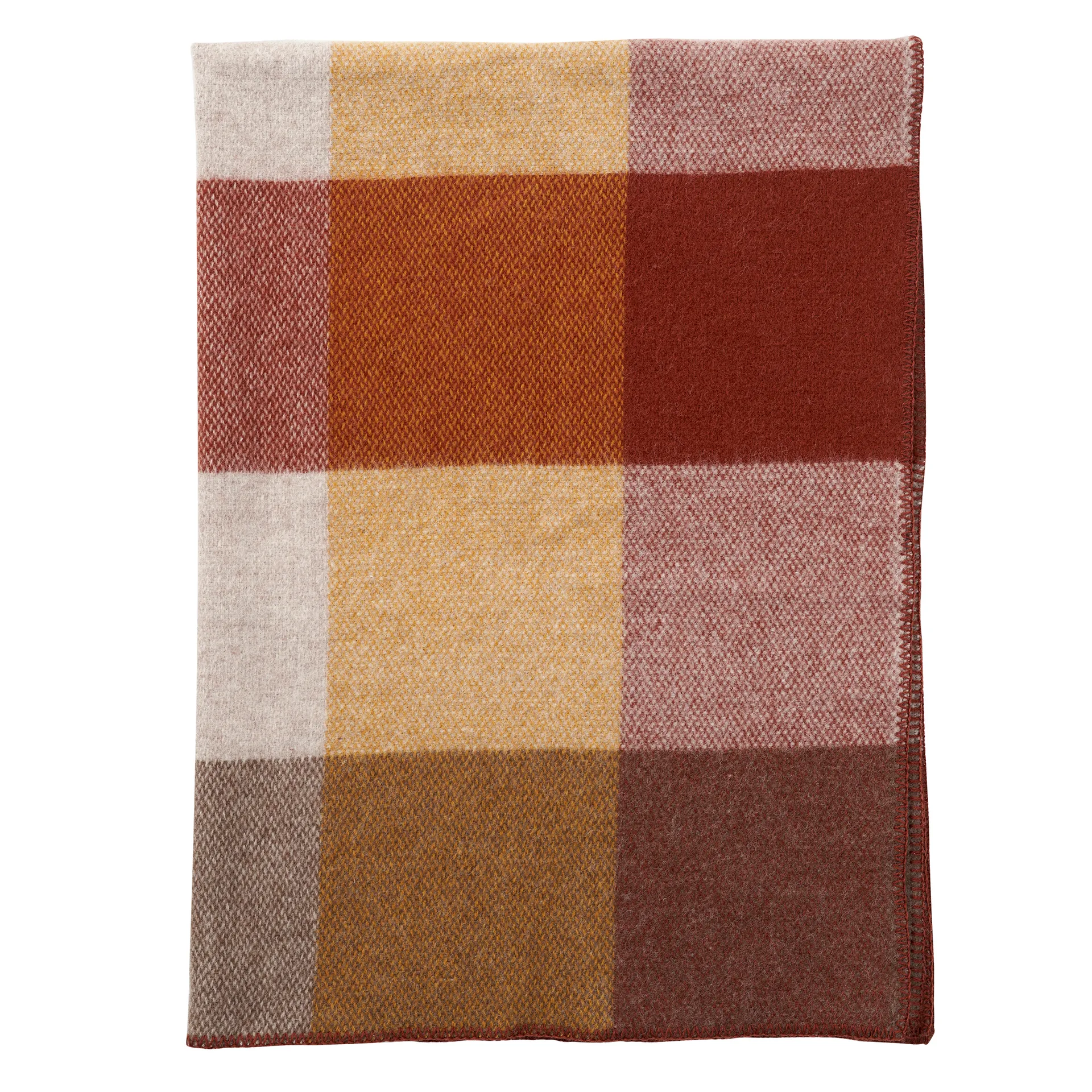 Blid wool throw 130x180 cm, rust Klippan Yllefabrik