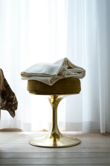 Bouclé wool throw 140x200 cm - Cream - Klippan Yllefabrik