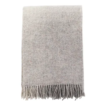 Burst wool throw - grey - Klippan Yllefabrik