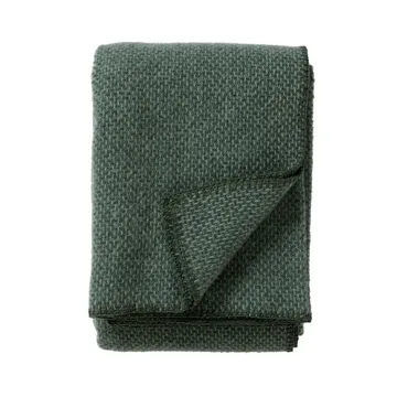 Domino wool blanket - Green, 130x180 cm - Klippan Yllefabrik