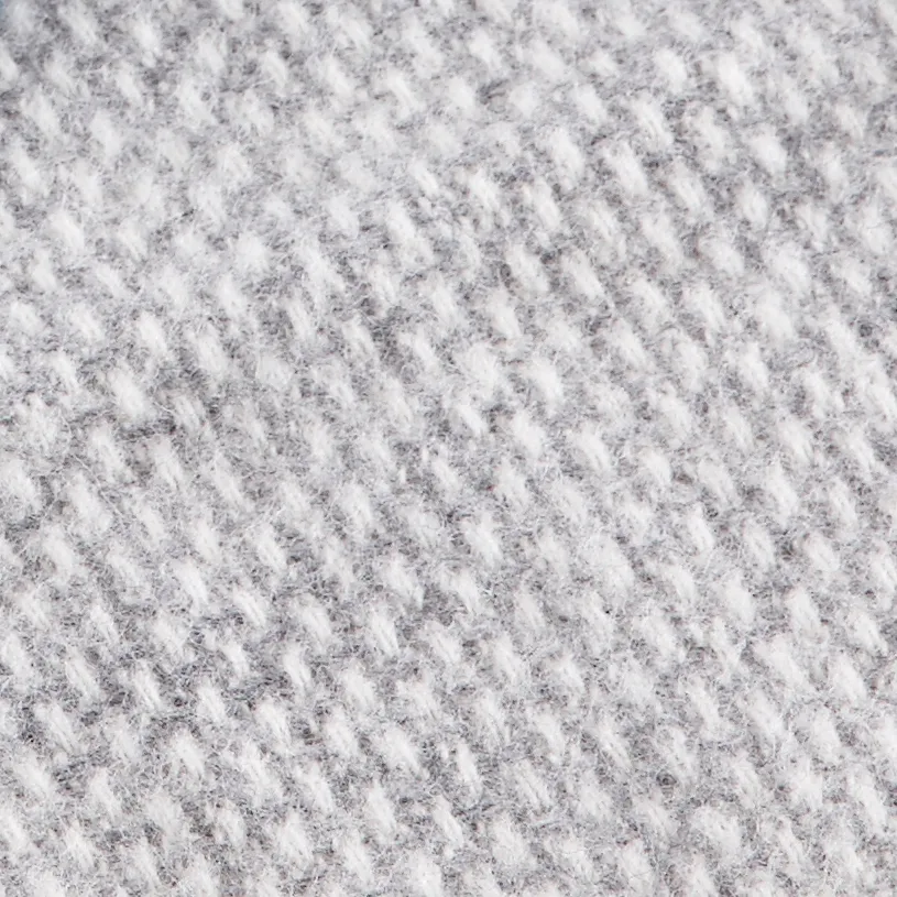 Domino wool blanket, Light grey, 130x180 cm Klippan Yllefabrik